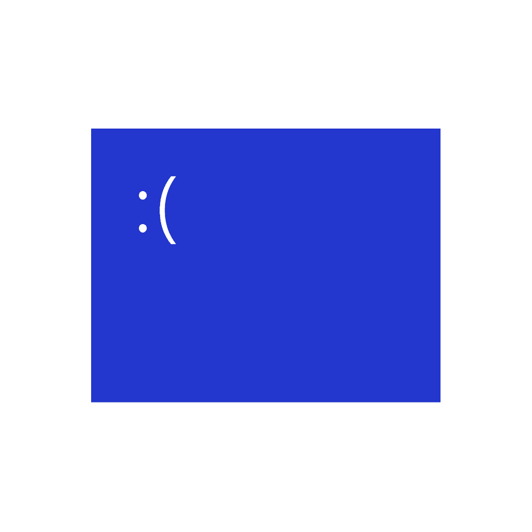 Blue Screen Of Death Sticker
