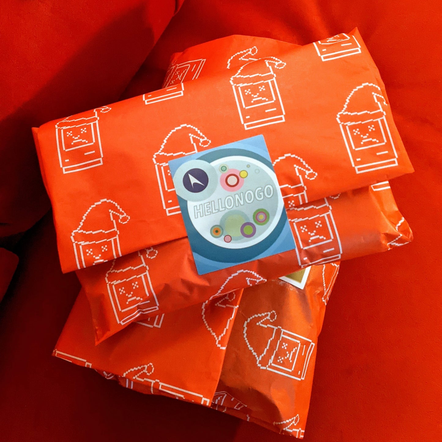 Weihnachtsgeschenkverpackung + handgeschriebene Notiz