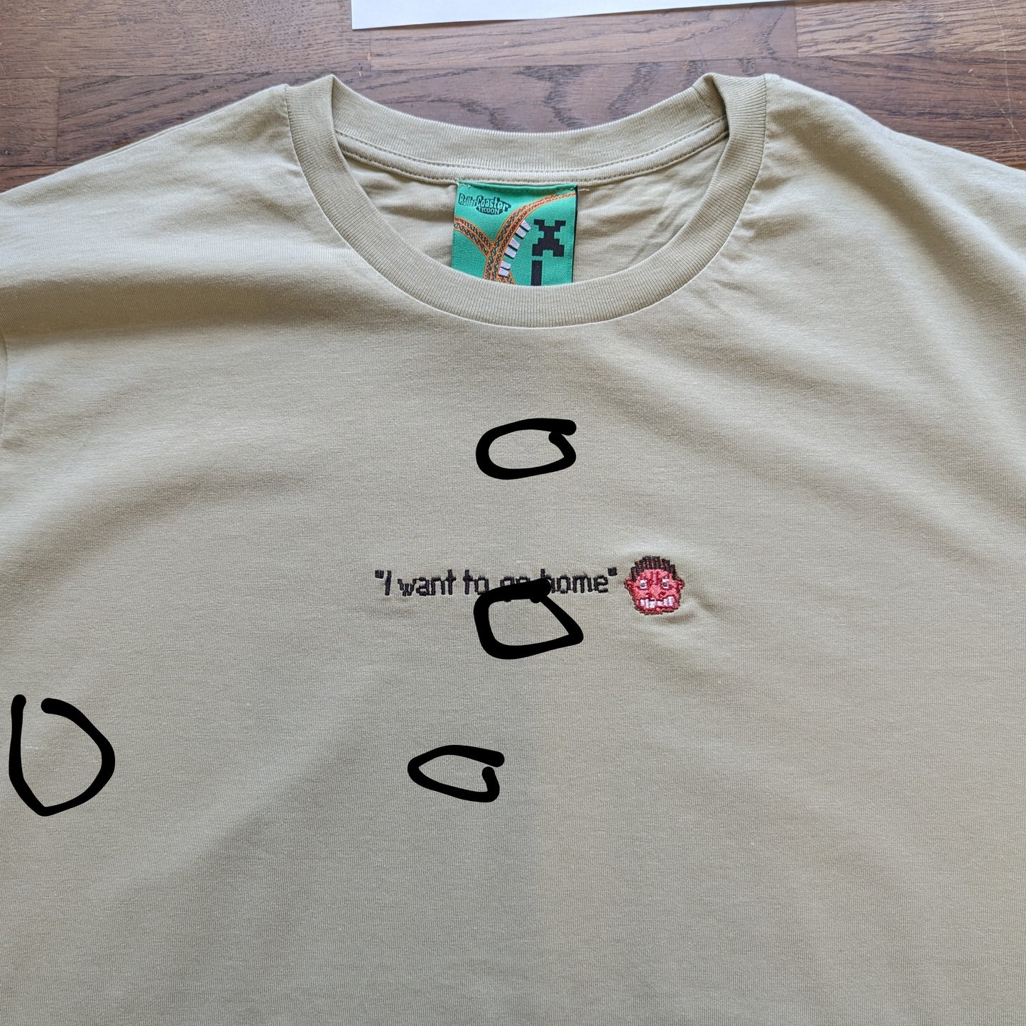 RollerCoaster Tycoon x errornogo - I Want To Go Home Tee