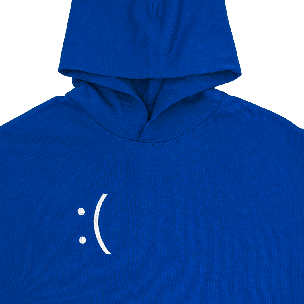 Sweat à capuche écran bleu