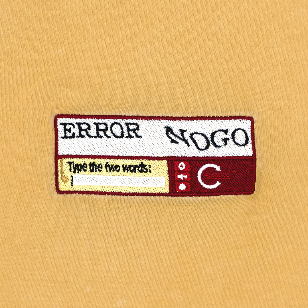 Close-up photograph of embroidery captcha design