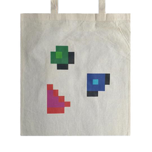 Load image into Gallery viewer, Photograph of cotton tote bag with error symbols
