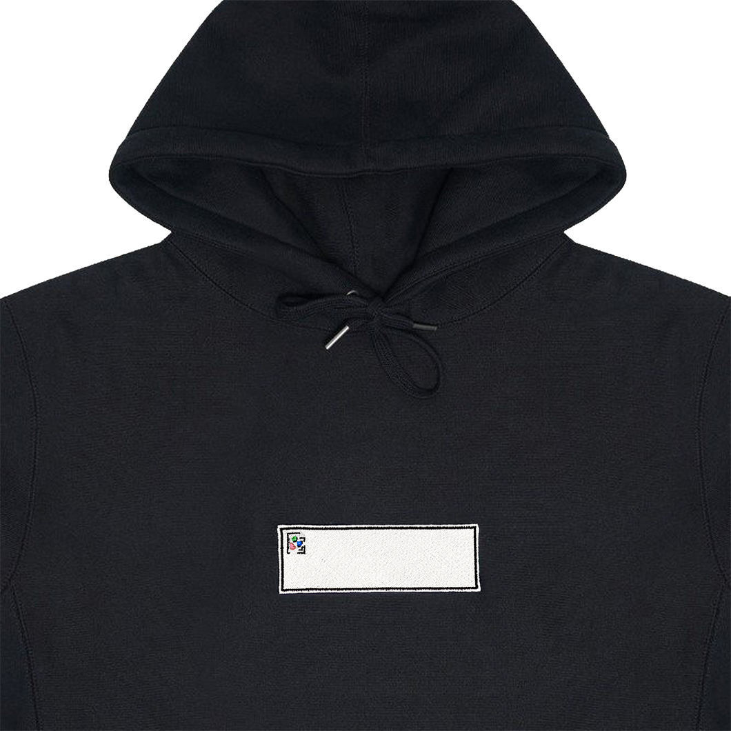 Black hoodie top no logo