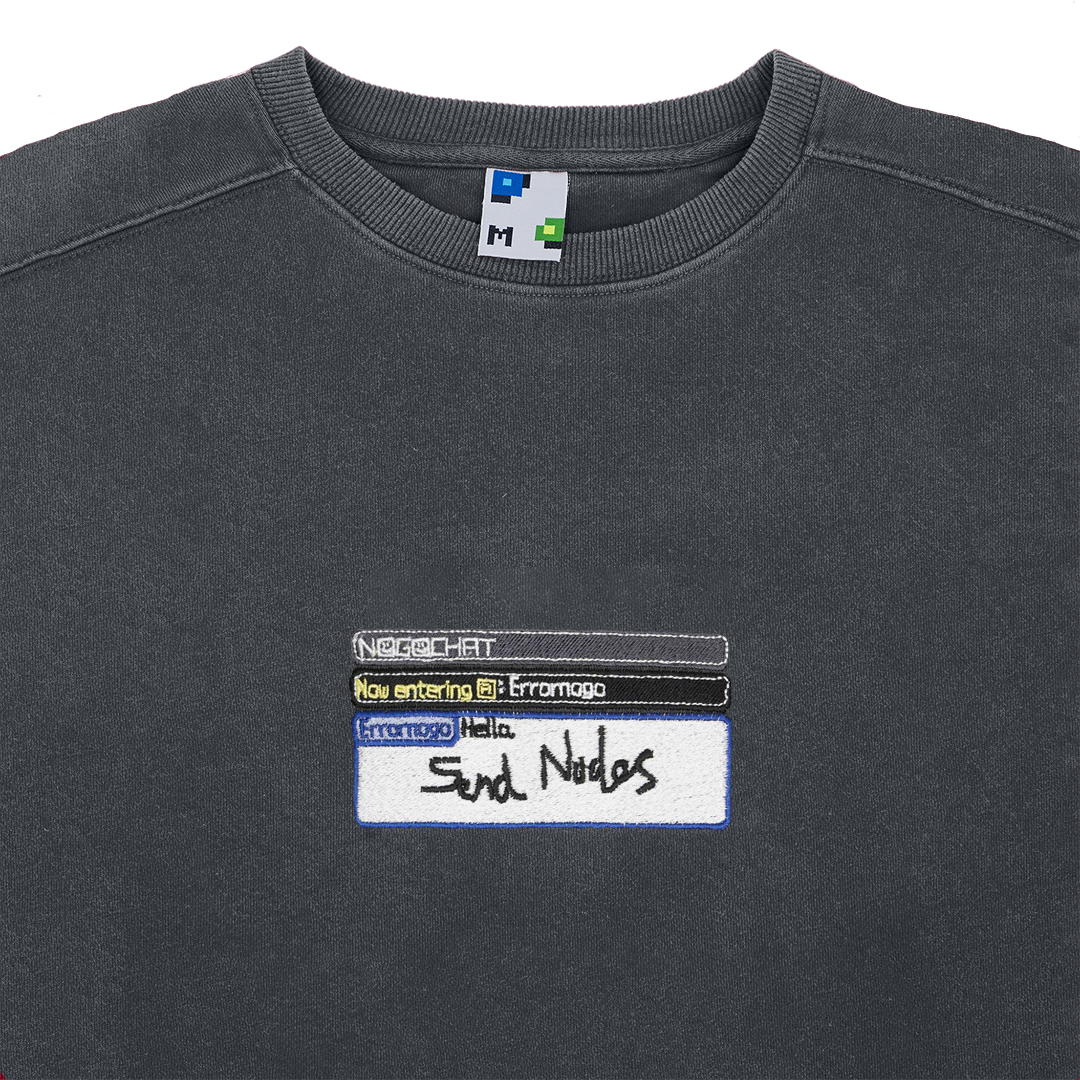 Pictochat Crewneck - Send Nudes