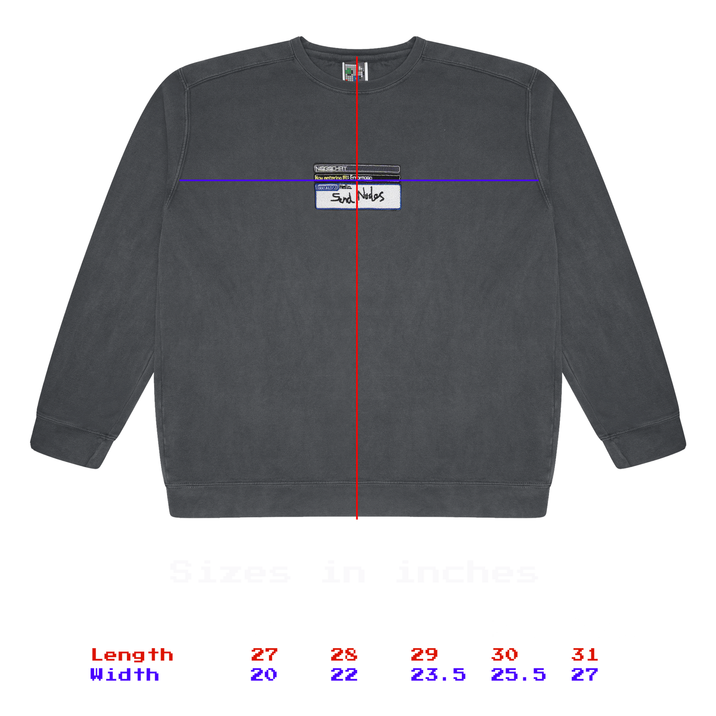 Pictochat Crewneck - Send Nudes